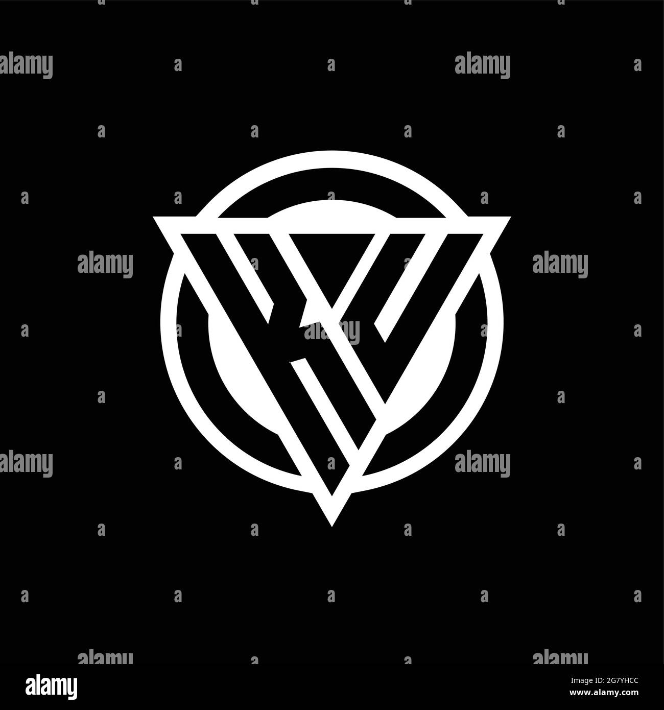 KU logo with negative space triangle shape and circle rounded design ...