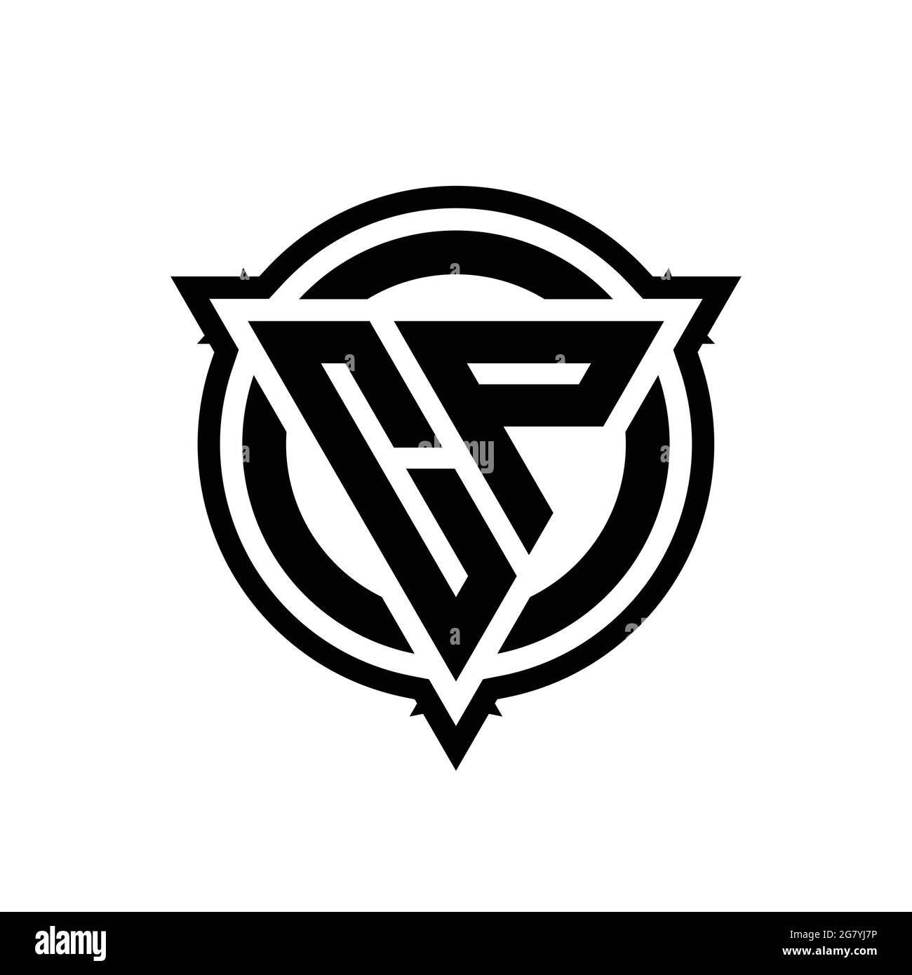 CP logo with triangle shape and circle with outline rounded design ...