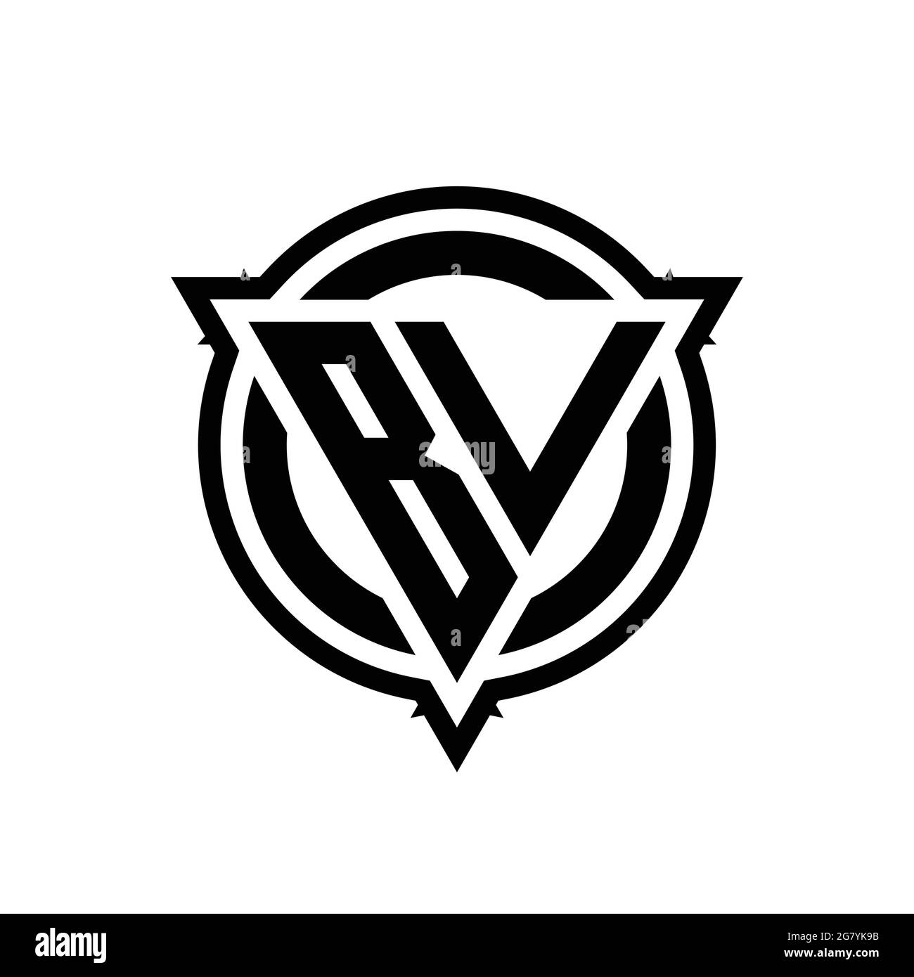Premium Vector | Letter bw or bv monogram logo with business card design