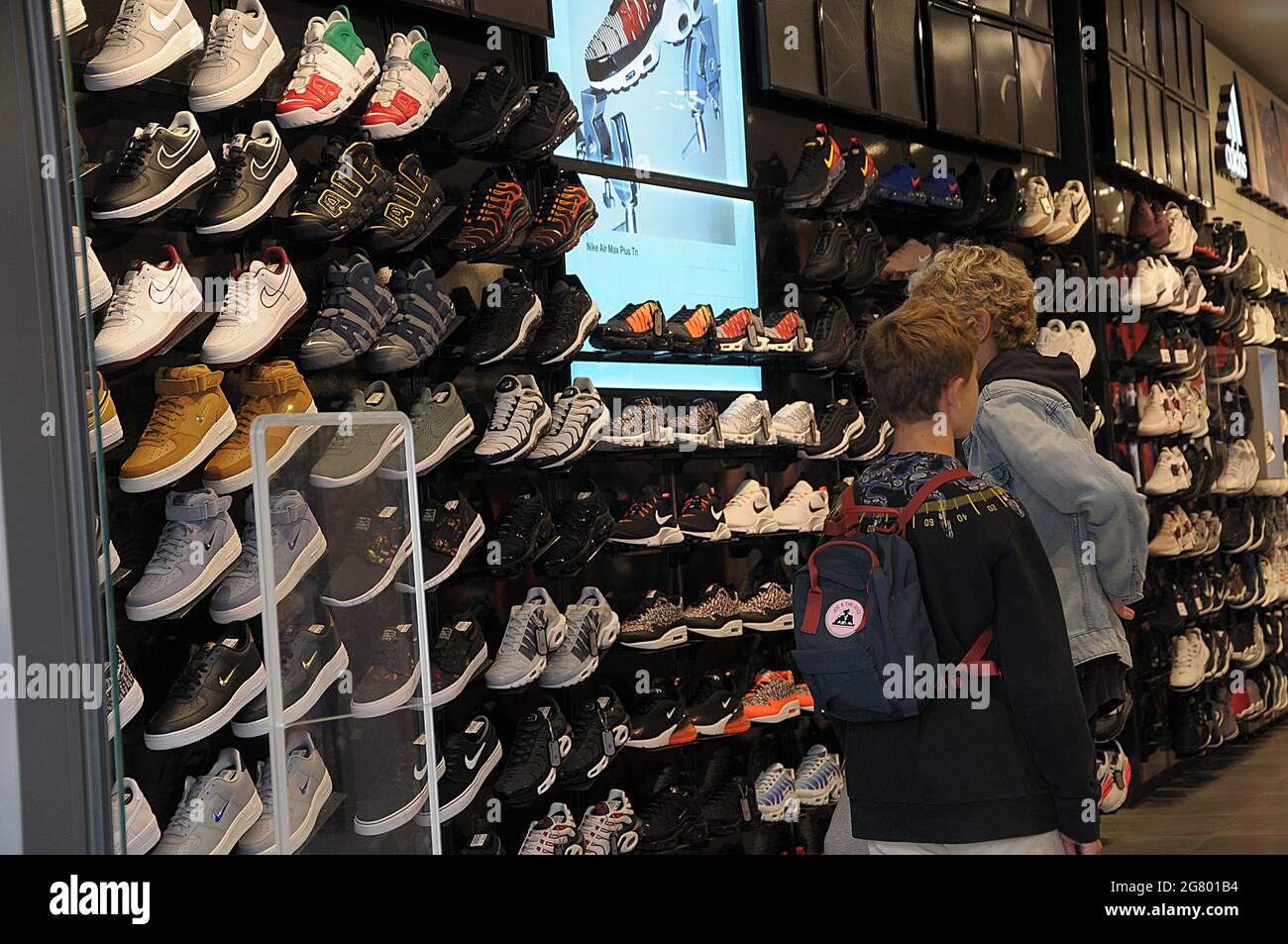 Copenhagen/Denmark/22 November 2022/Shopprs at Louis Vuittons storeon  stroeget in danish capital Copenhagen. (Photo. Francis Joseph Dean/Dean  Pictures Stock Photo - Alamy