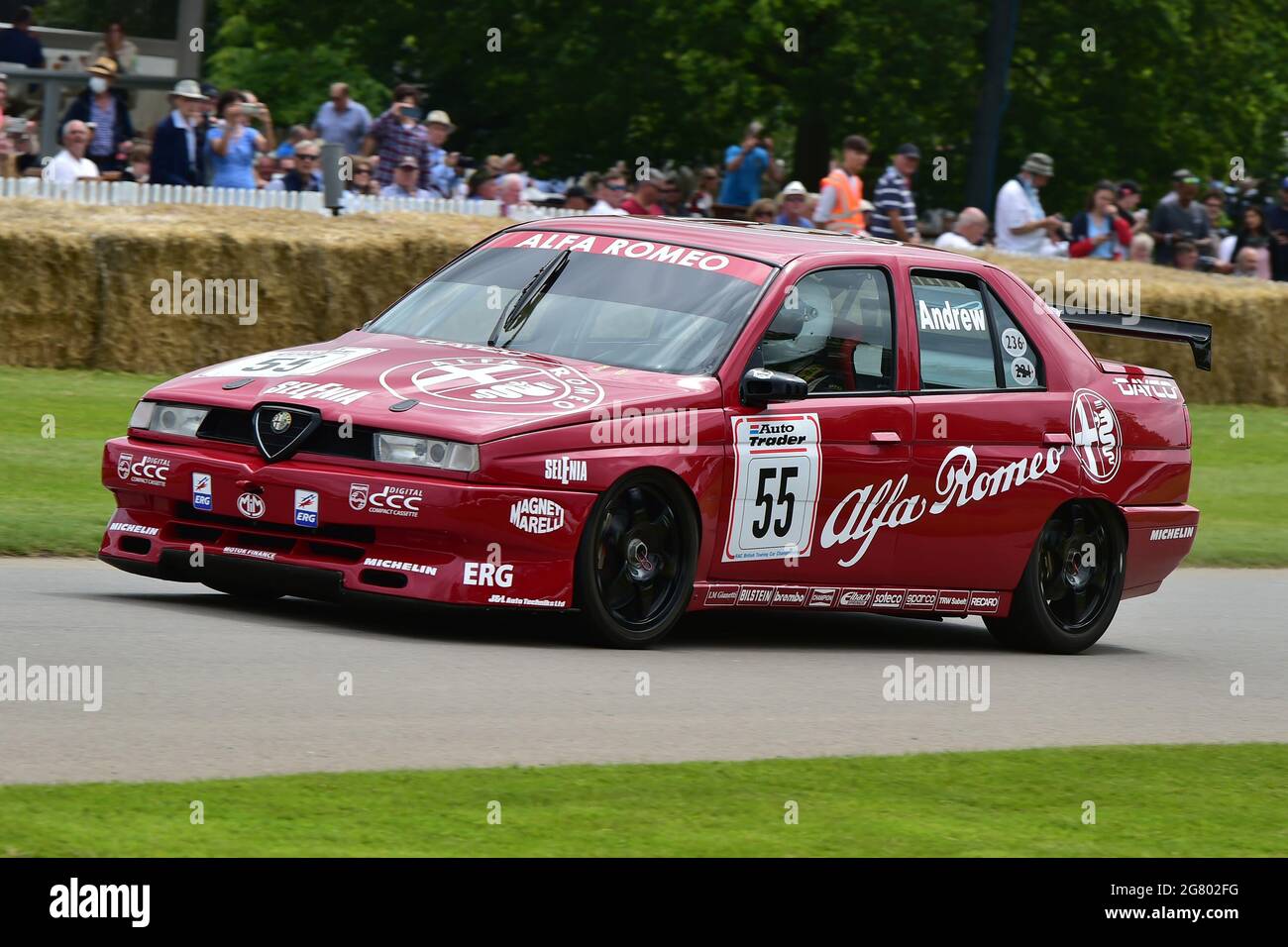 Tom Andrew, Alfa Romeo 155, Tin Top Titans, The Maestros - Motorsport's Great All-Rounders, Goodwood Festival of Speed, Goodwood House, Chichester, We Stock Photo