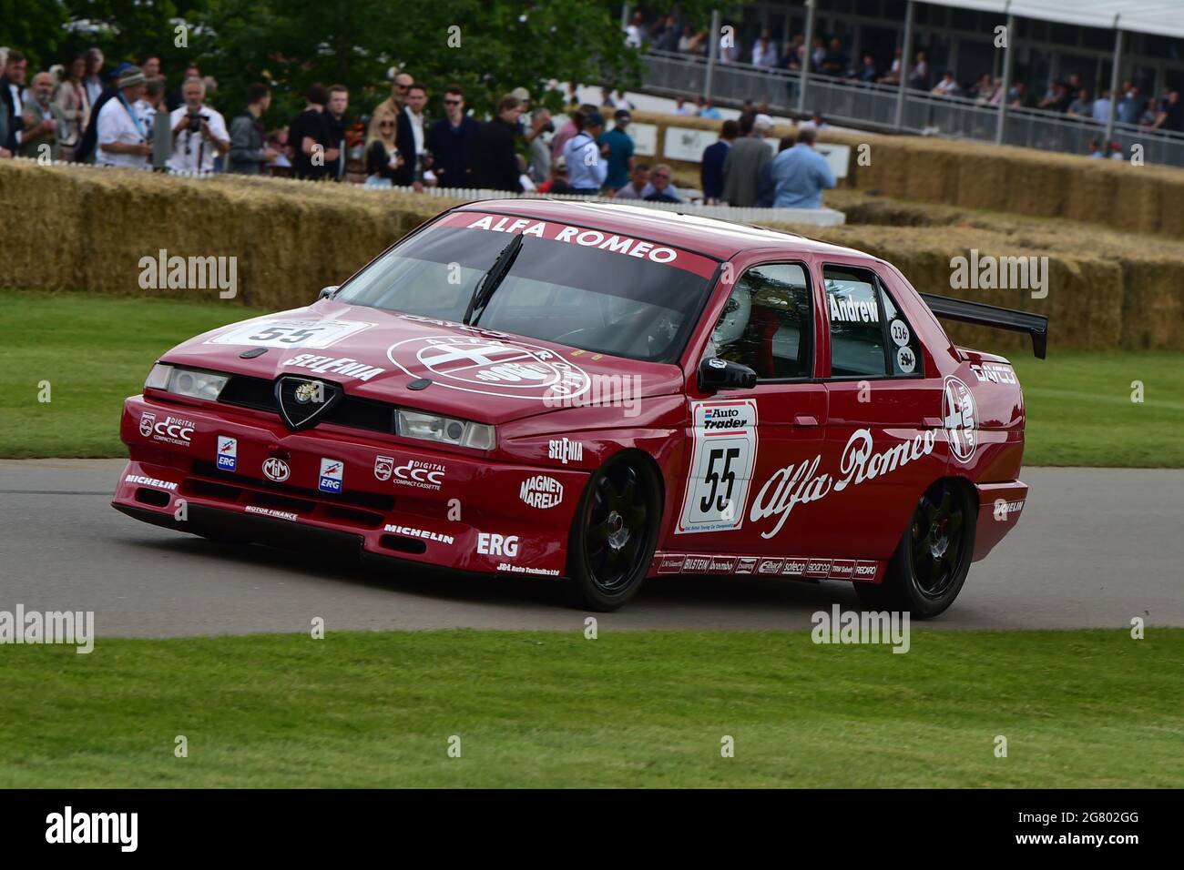 Tom Andrew, Alfa Romeo 155, Tin Top Titans, The Maestros - Motorsport's Great All-Rounders, Goodwood Festival of Speed, Goodwood House, Chichester, We Stock Photo