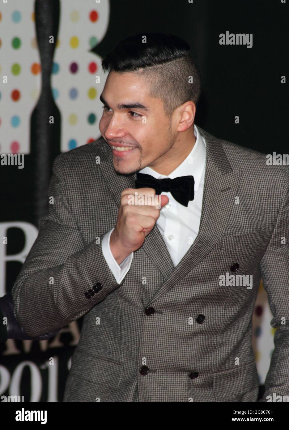 London, UK. Louis Smith at the 2013 Brit Awards held at the O2 Arena in ...