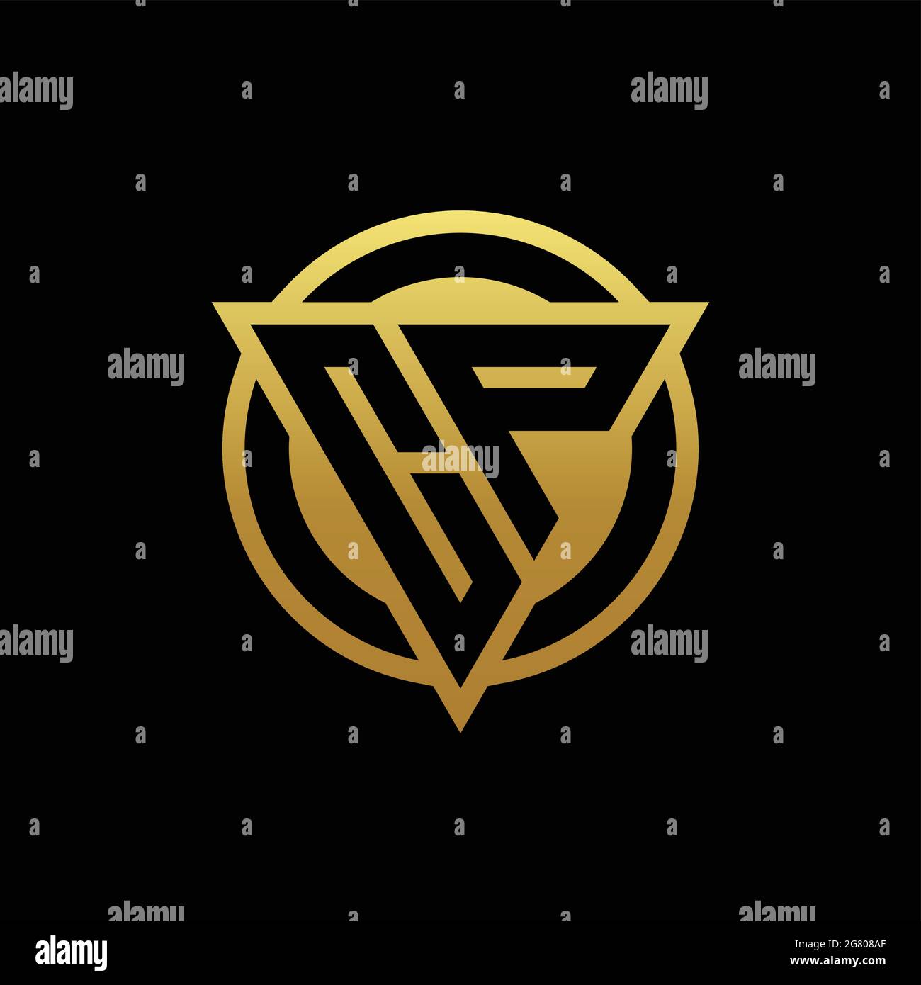CP logo monogram with triangle shape and circle rounded style isolated ...