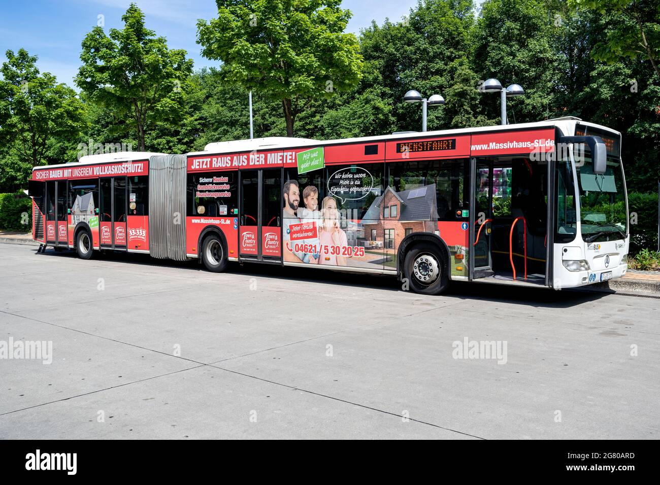 Aktiv Bus Mercedes-Benz Citaro G articulated bus in Flensburg, Germany Stock Photo