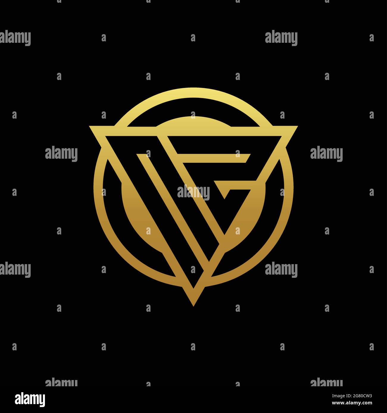 NZ logo monogram with triangle shape and circle rounded style isolated ...