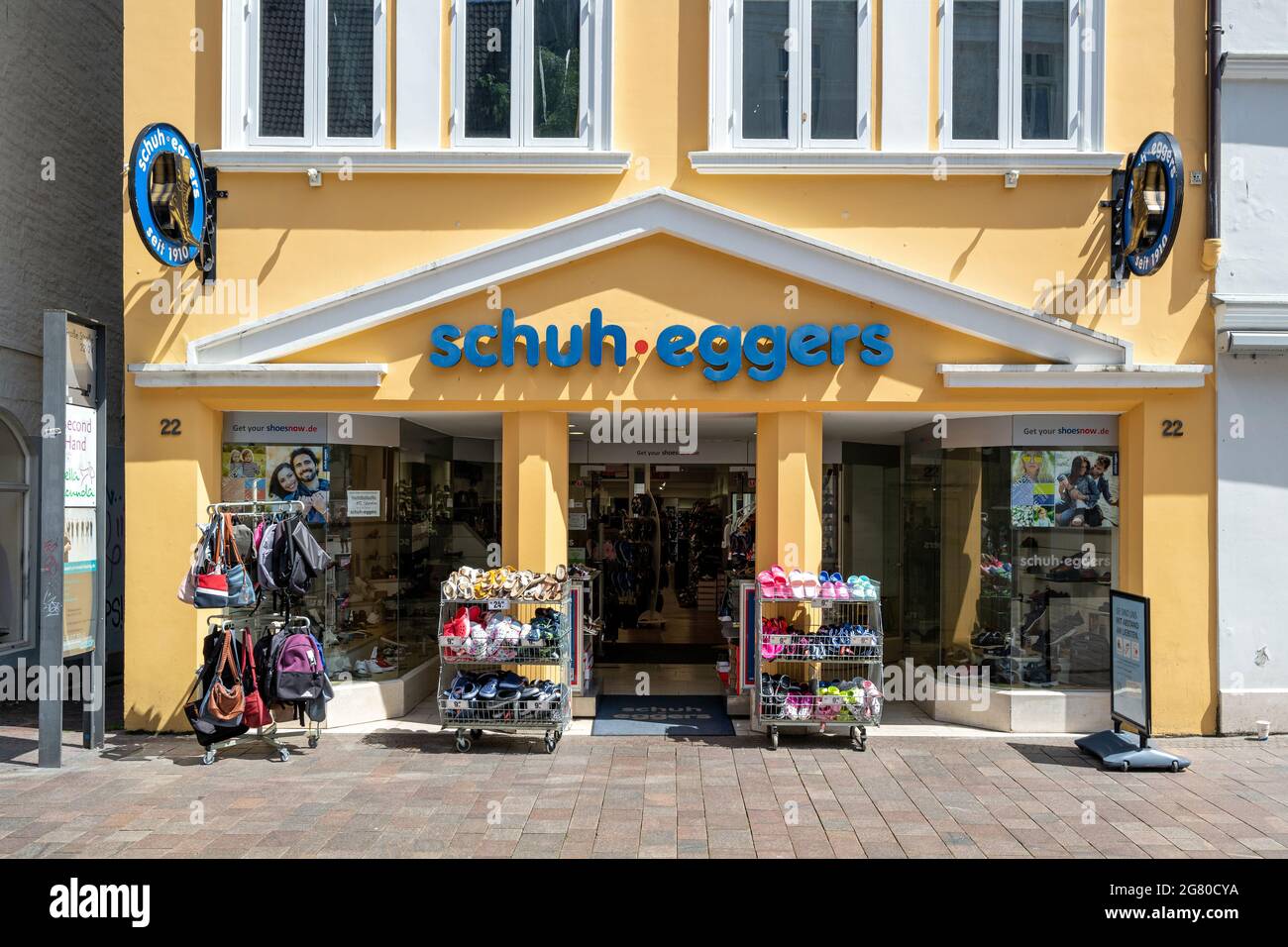 Schuh Eggers footwear store in Flensburg, Germany Stock Photo - Alamy