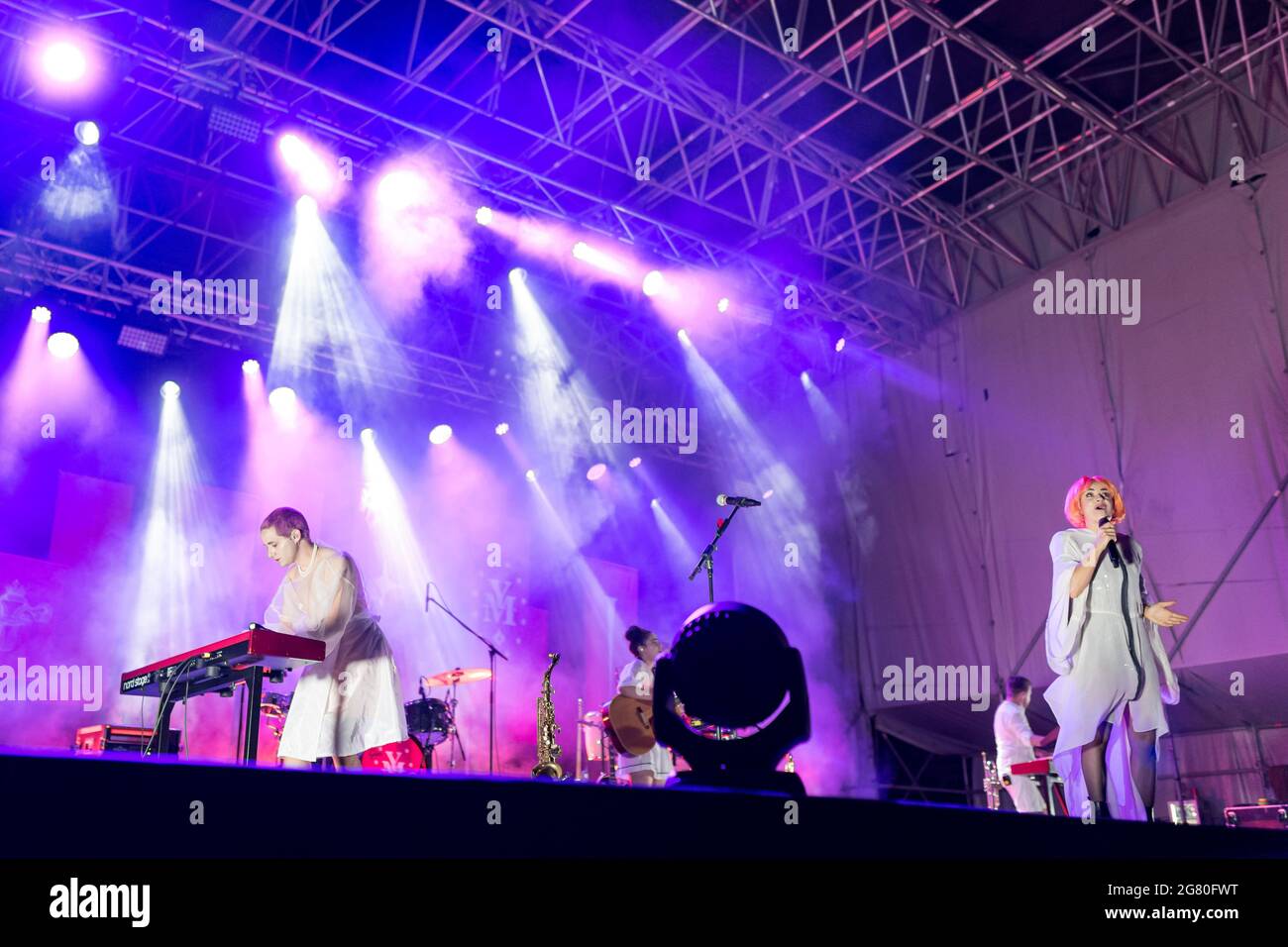 italian band La rappresentante di lista perform live in Turin Stock Photo