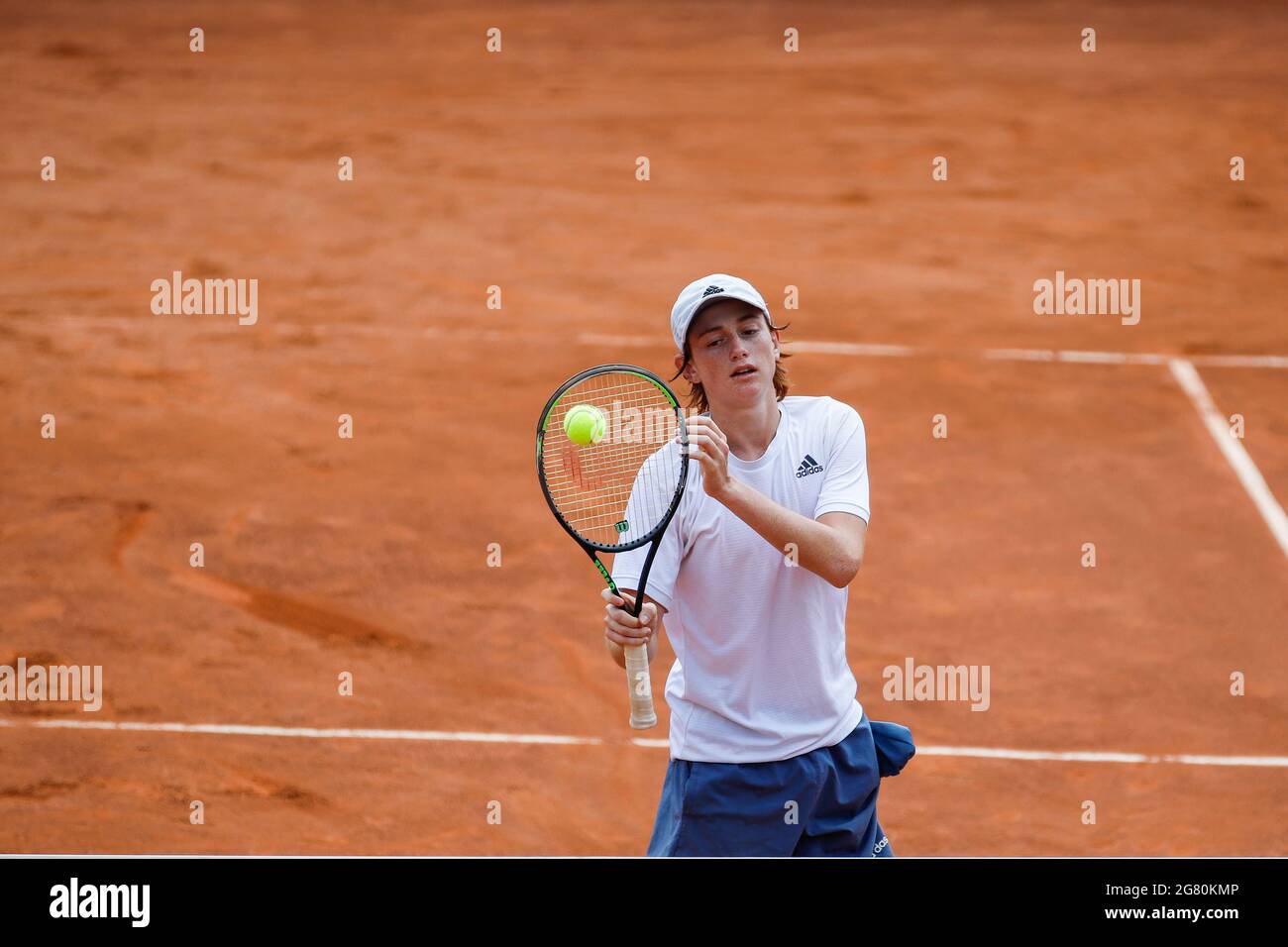 Milan, Italy. 16th July, 2021. Ignacio Buse from Peru during Bonfiglio  Trophy 2021, Tennis Internationals in Milan, Italy, July 16 2021 Credit:  Independent Photo Agency/Alamy Live News Stock Photo - Alamy