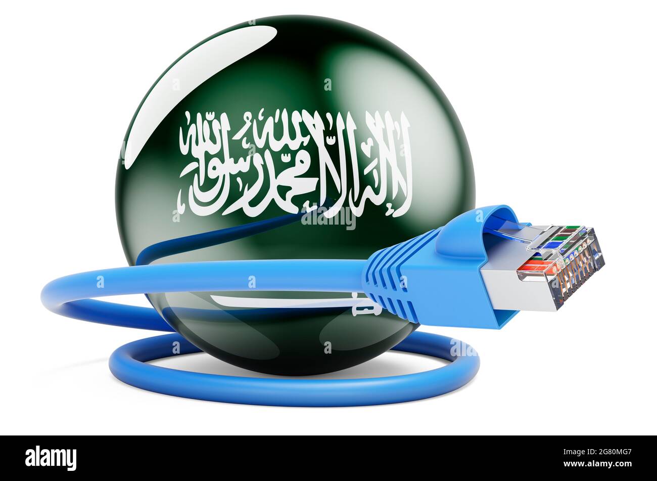 internet-connection-in-saudi-arabia-lan-cable-with-saudi-arabian-flag