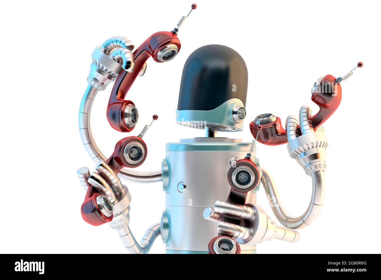 Robot call center operator hi-res stock photography and images - Alamy