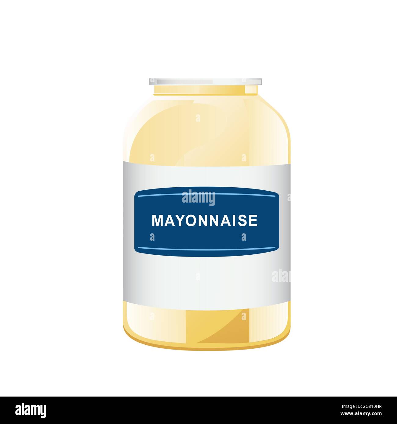 Open Mayonnaise Sauce in Dip Container Isolated on White. 3D Rendering  Stock Illustration - Illustration of away, white: 229134204