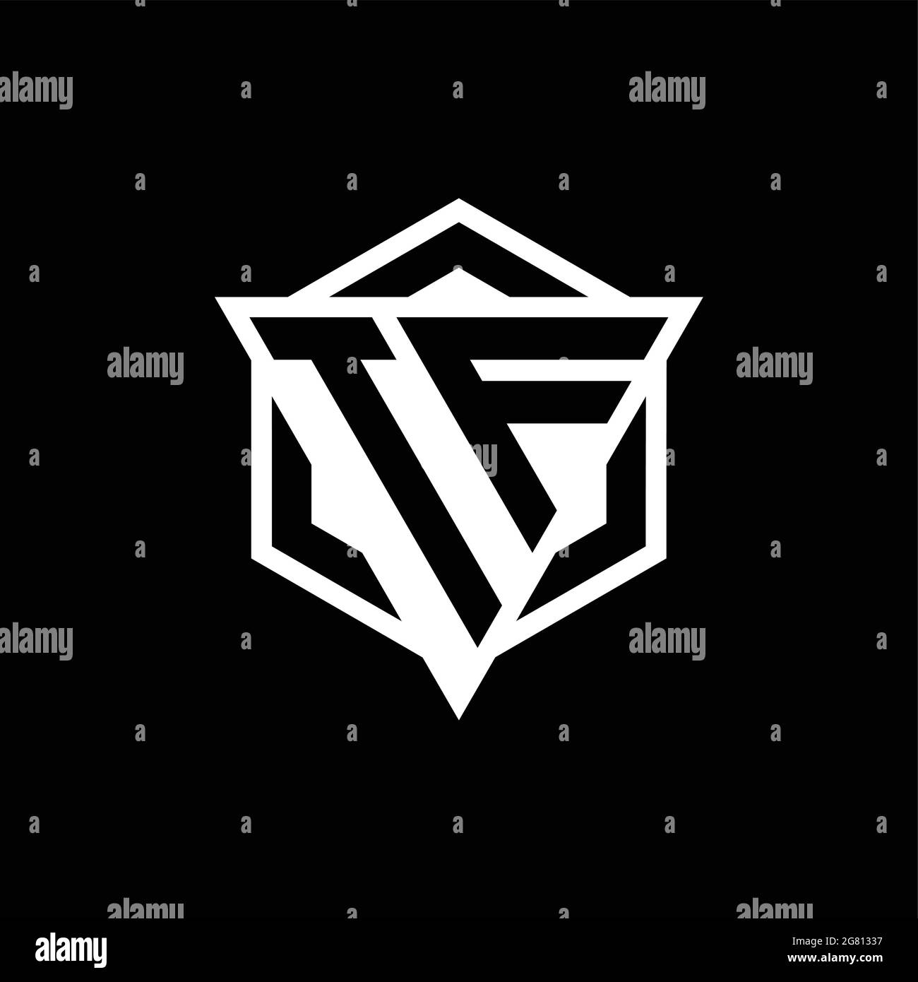 Tf letter logo Black and White Stock Photos & Images - Alamy