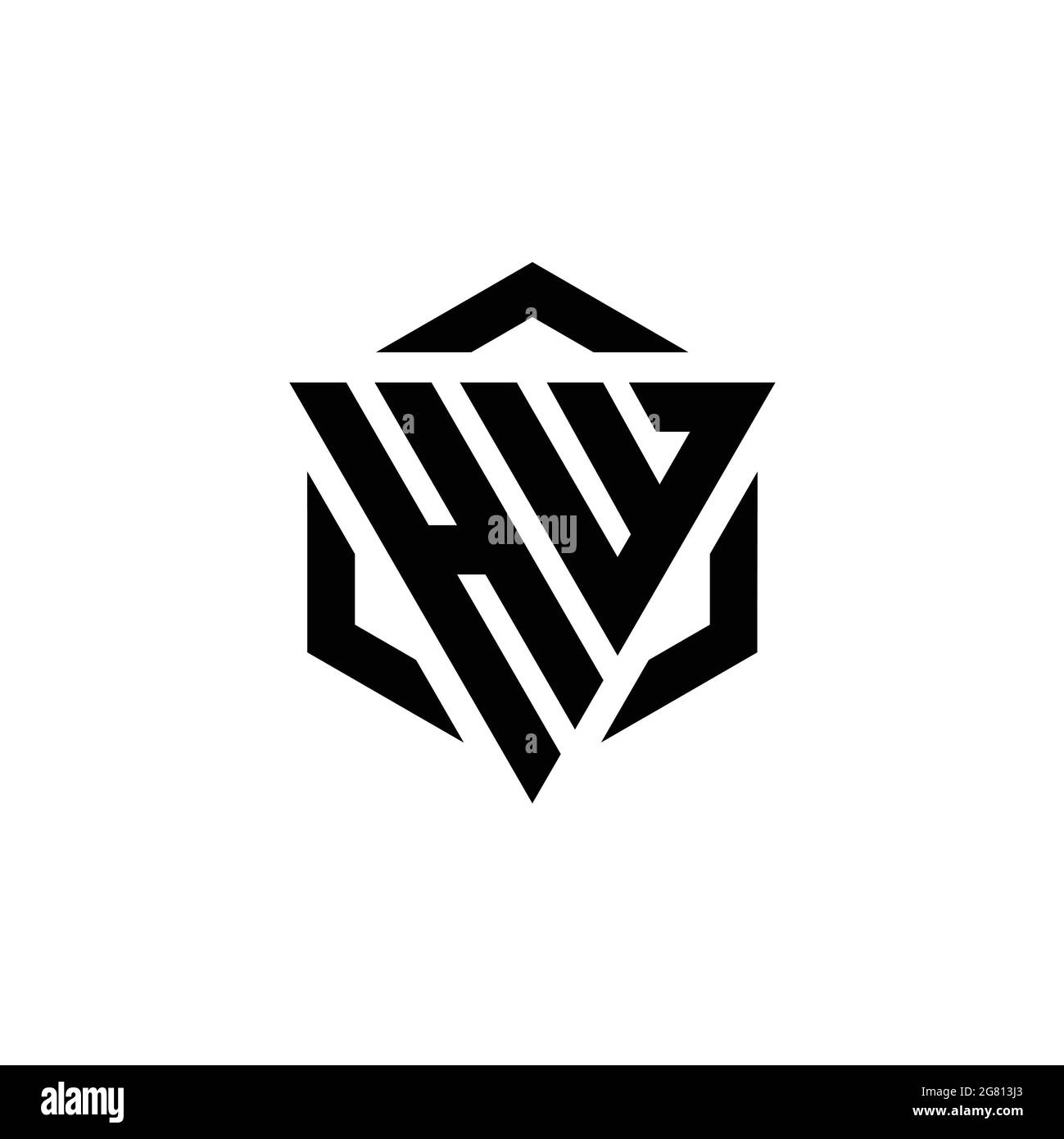HW Logo Design Vector Graphic by Rana Hamid · Creative Fabrica