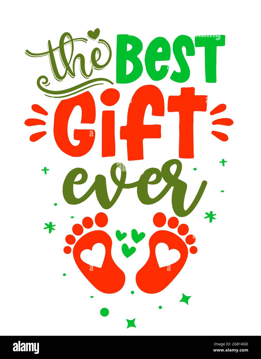 https://c8.alamy.com/comp/2G814GD/the-best-gift-ever-phrase-for-christmas-baby-sweaters-hand-drawn-lettering-for-xmas-greetings-cards-invitations-good-for-t-shirt-mug-gift-prin-2G814GD.jpg