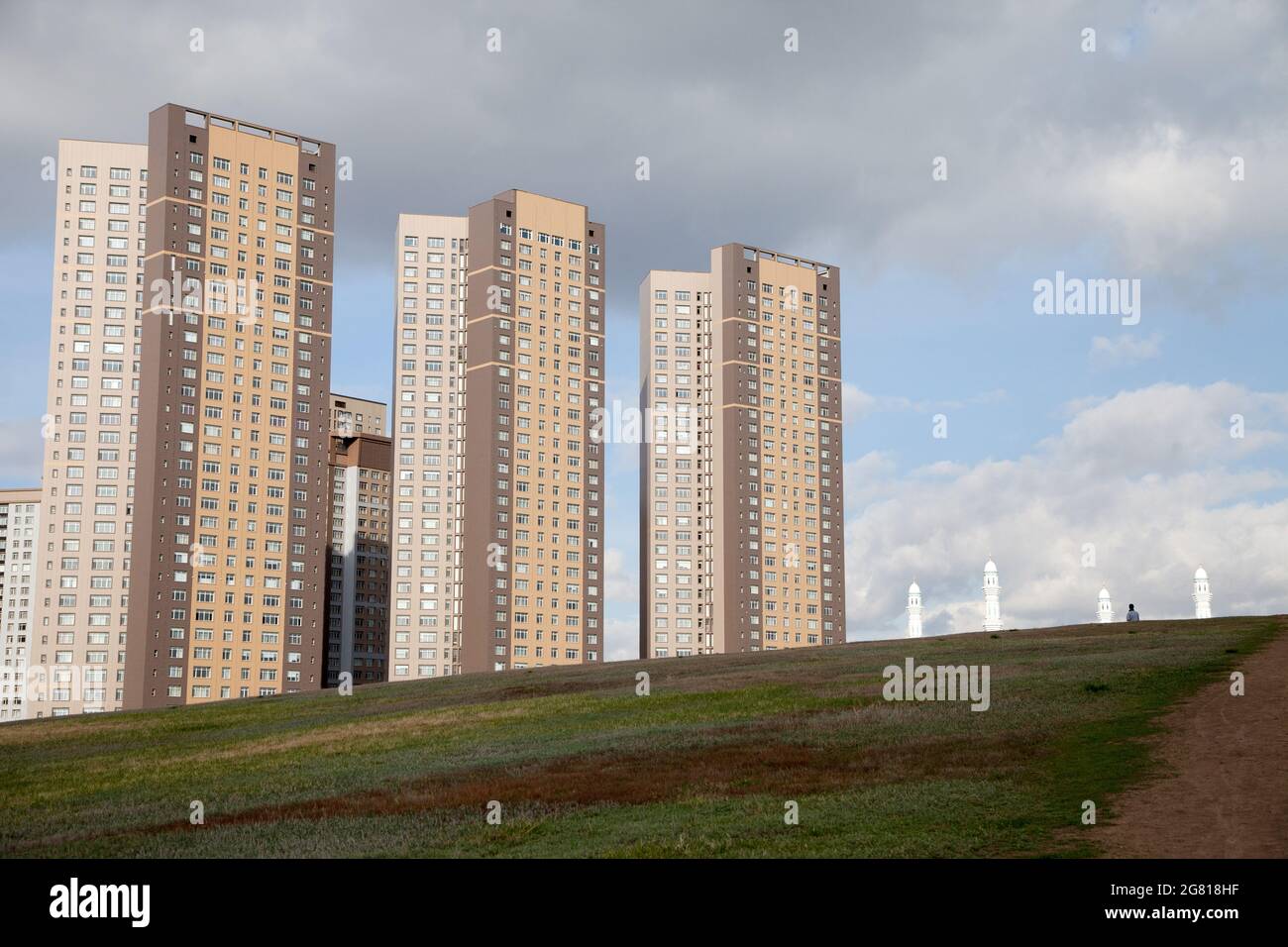 NUR SULTAN, KAZAKHSTAN - 04/28/2017: The view of the Astana, Kazakhstan Stock Photo