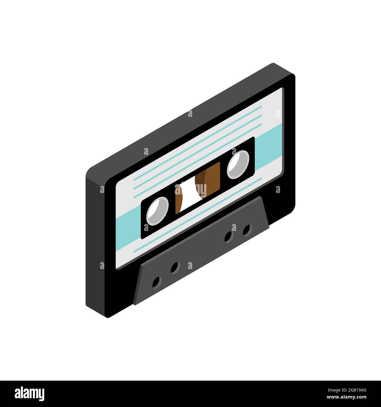 Retro cassette tape recorder Stock Vector Images - Alamy