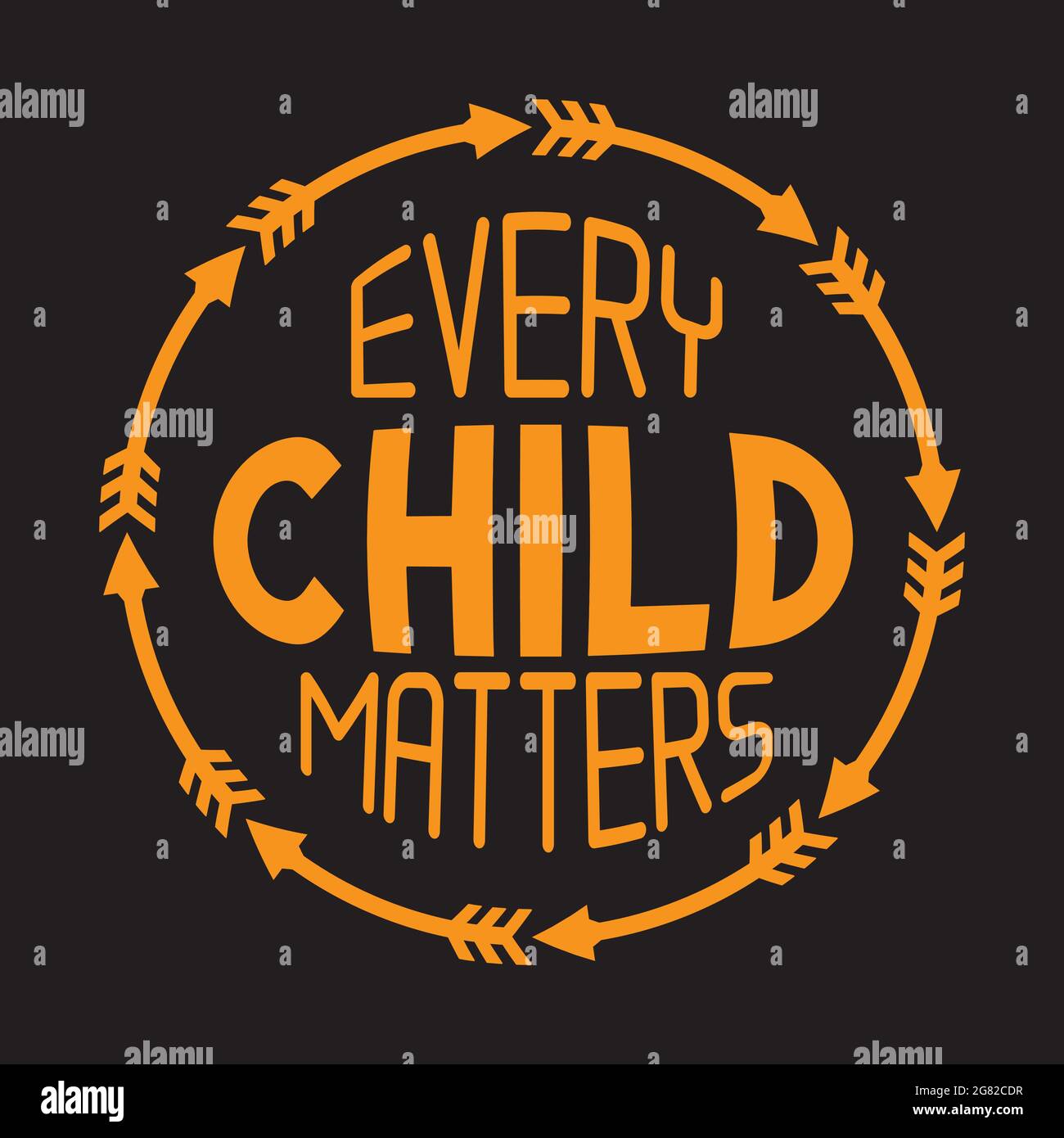 Every Child Matters Vector Illustration Stock Vector