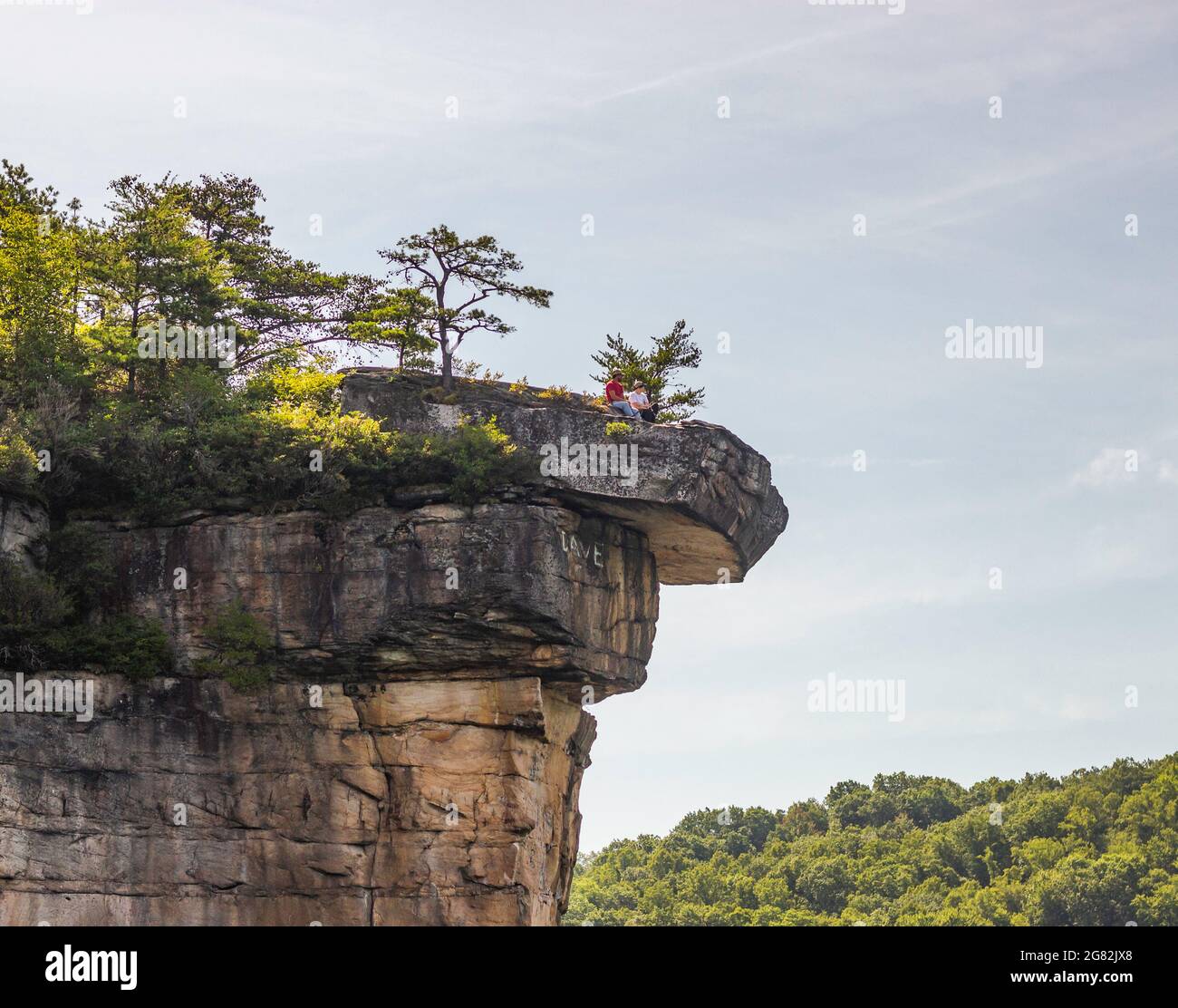 Rock Walls Surrounding Summersville Lake in Summersville, West Virginia