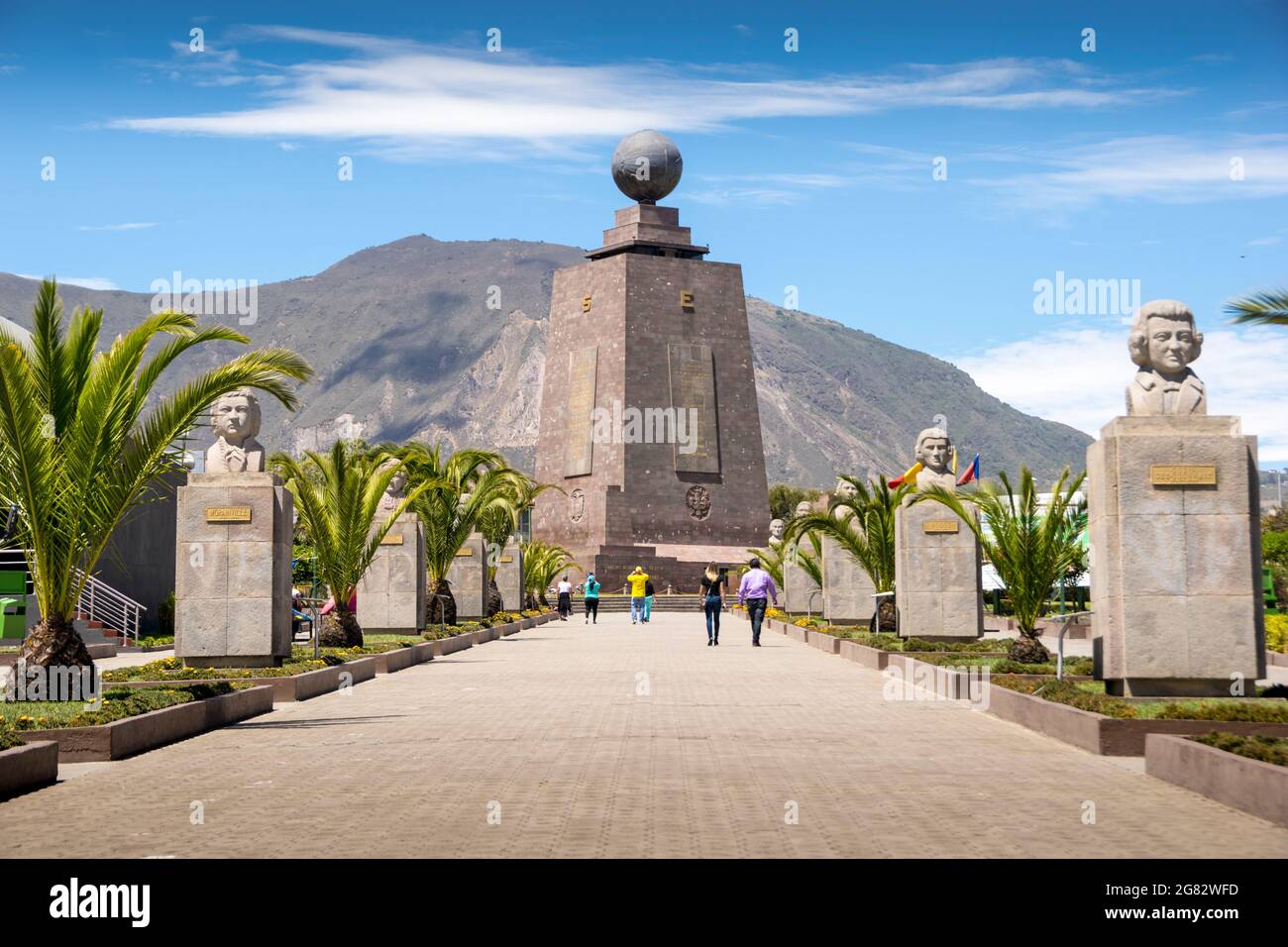 Ecuador. Middle of the World City is a tract of land owned by the prefecture of the province of Pichincha in Ecuador. Stock Photo