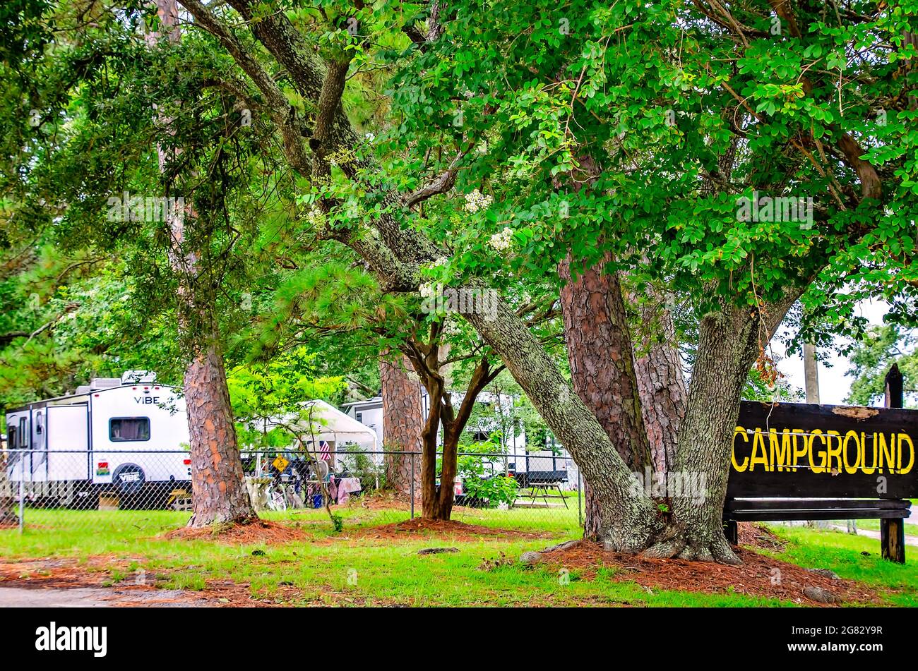 Dauphin Island Campground is pictured, July 7, 2021, in Dauphin Island