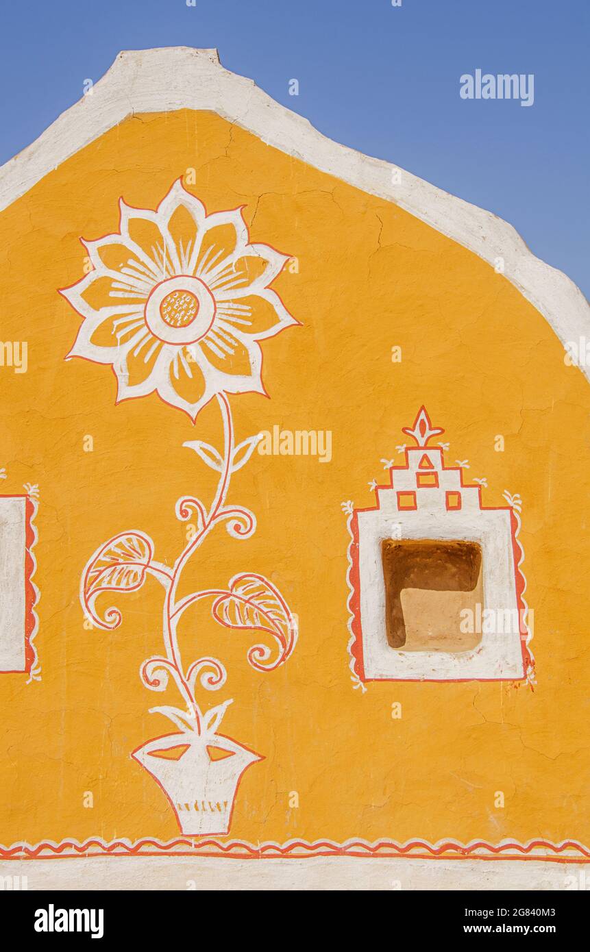 Traditional painting on the wall Stock Photo Alamy