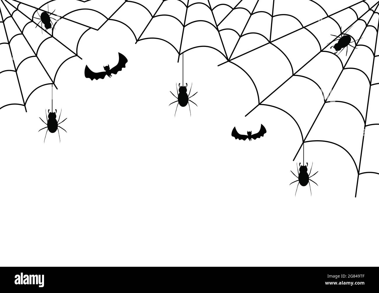Halloween Night Party Background Landing Page Illustration With Witch