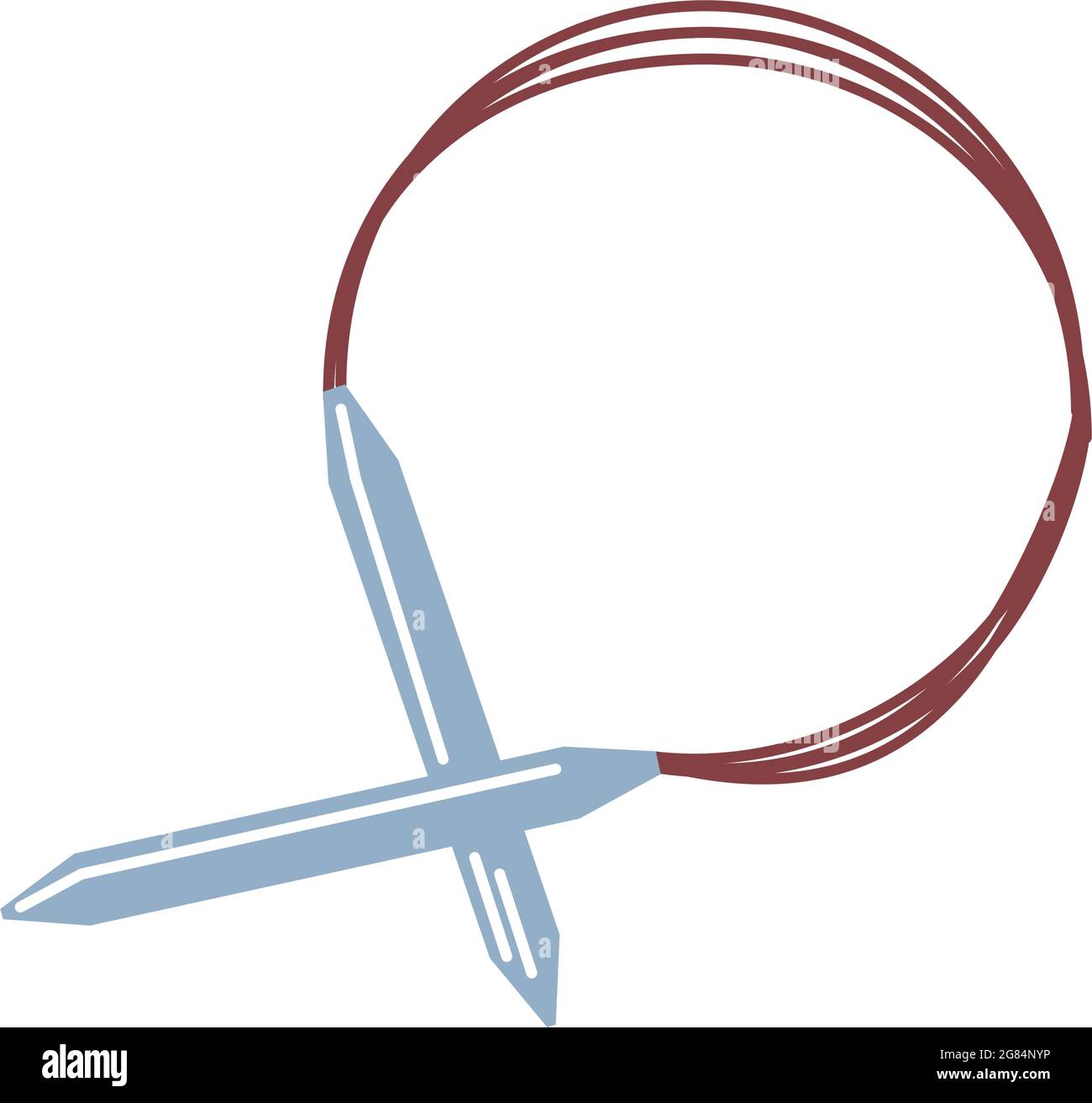 Two needles Stock Vector Images - Alamy