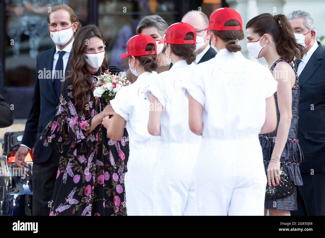 Monaco. 16th July, 2021. FRANCE TABLOIDS OUT - Andrea Casiraghi and his wife Tatiana Santo Domingo attend the Red Cross Summer Concert on July 16, 2021 in Monte-Carlo, Monaco. Photo by David Niviere/ABACAPRESS.COM Credit: Abaca Press/Alamy Live News Stock Photo
