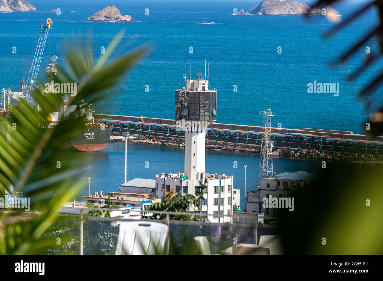 High-angle View Of Skikda Port, Shipping Containers, Oil, 54% OFF