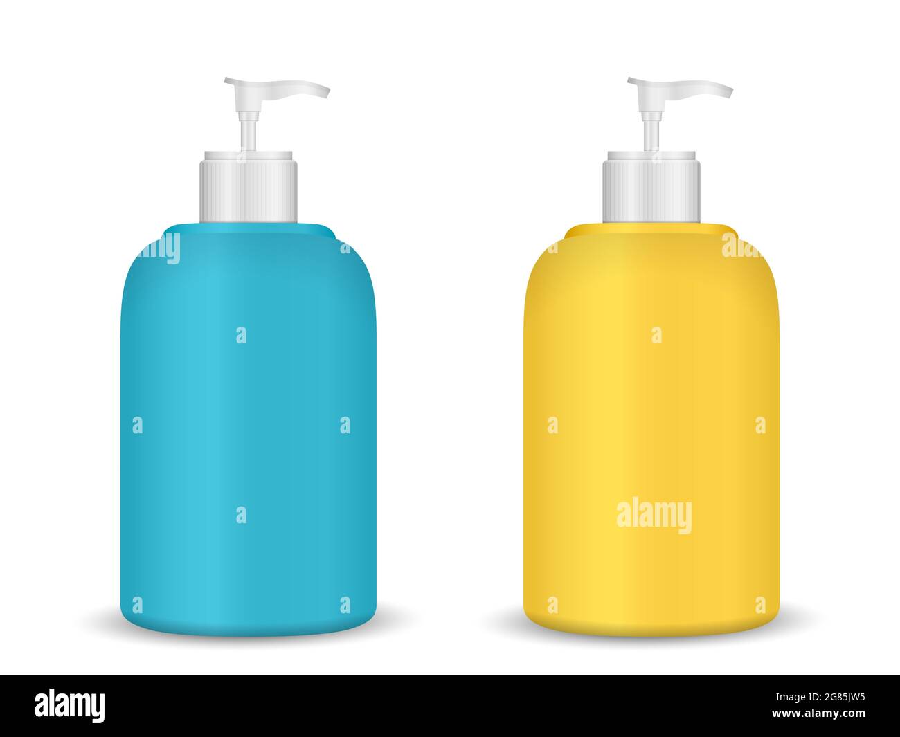 Liquid soap set on a white background. Vector illustration Stock Photo ...