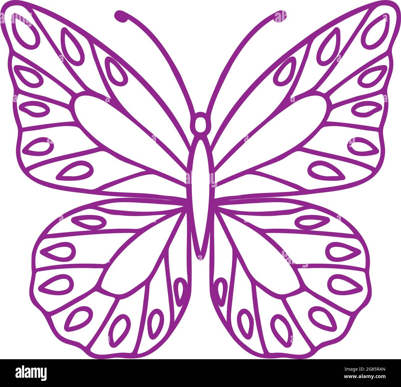 Butterfly vector icon Stock Vector