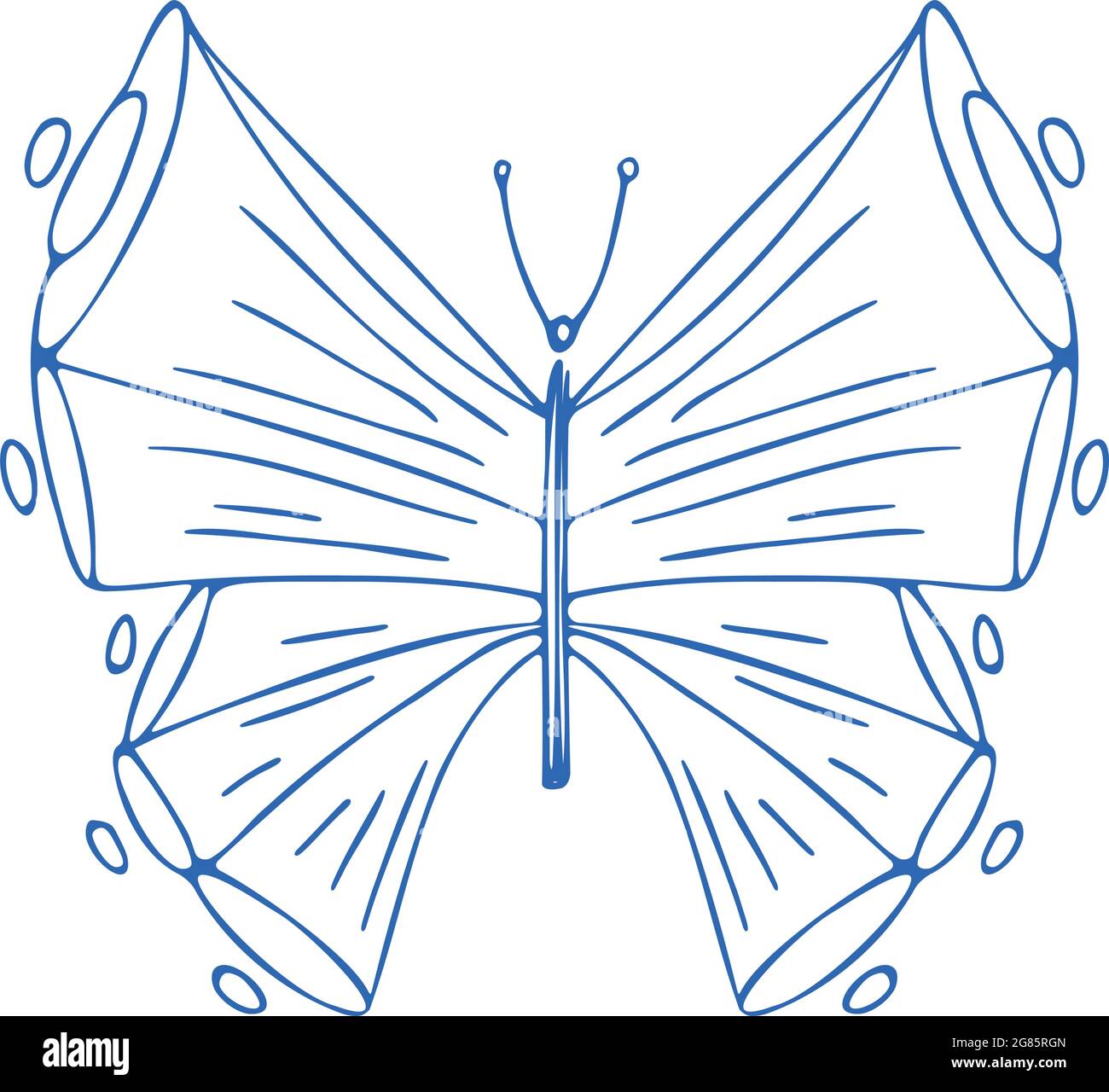 Butterfly vector icon Stock Vector