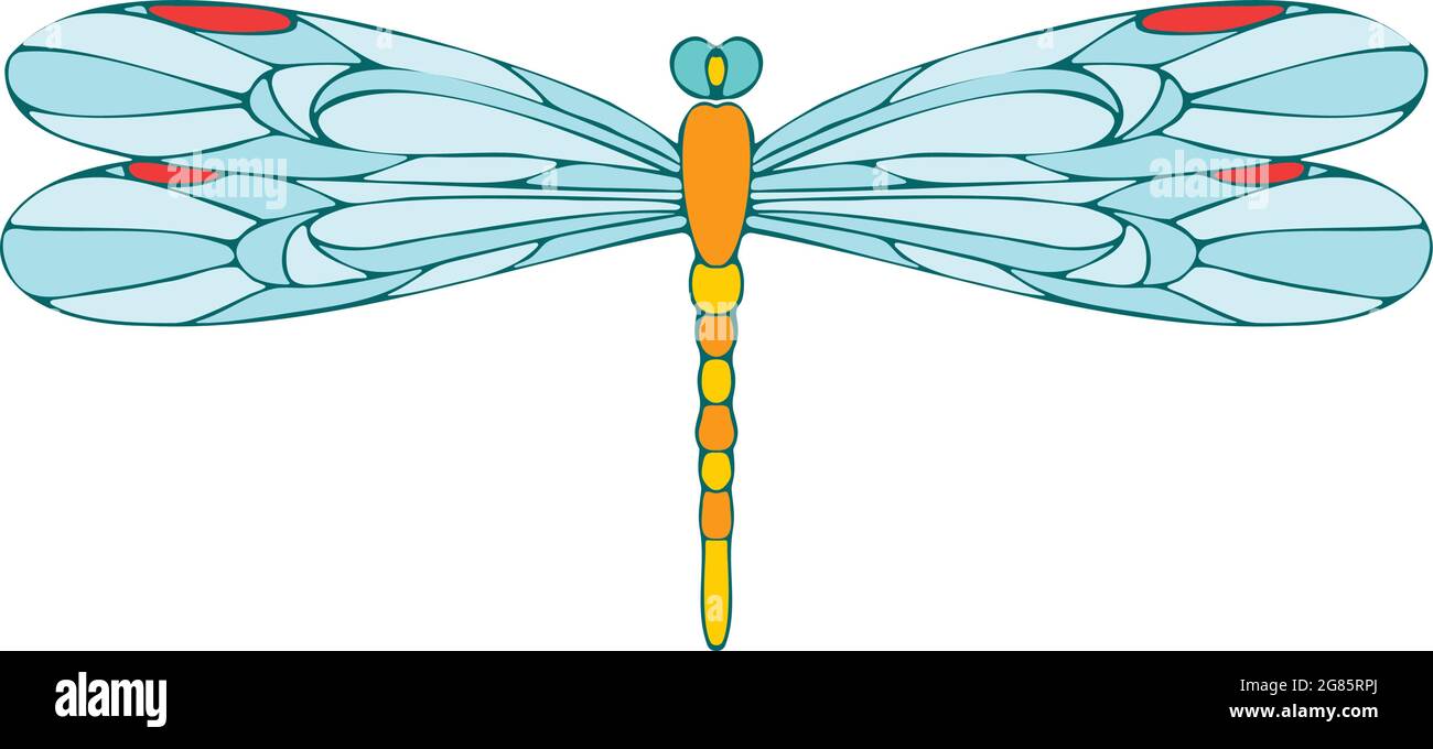 Dragonfly vector icon Stock Vector