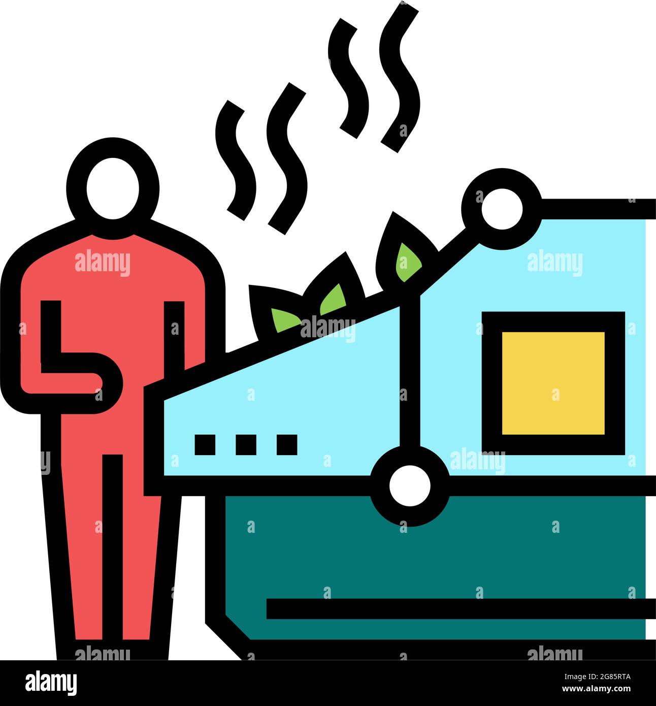 drying tea color icon vector illustration Stock Vector Image & Art - Alamy