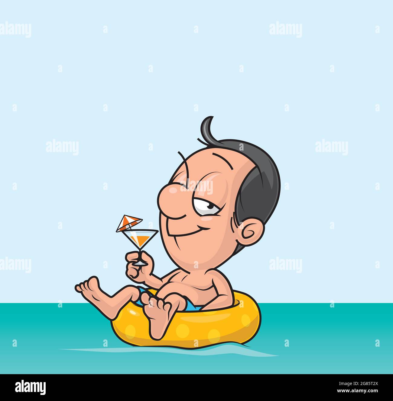 Cartoon illustration of a man relaxing on a float in the beach Stock Vector Image & Art - Alamy Cartoon illustration of a man relaxing on a float in the beach Stock Vector Image & Art - Alamy