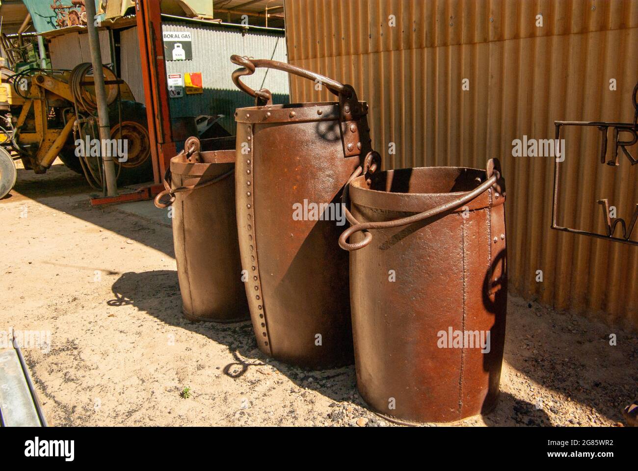 Ore Buckets, Irvinebank, Northern Australia Stock Photo Alamy