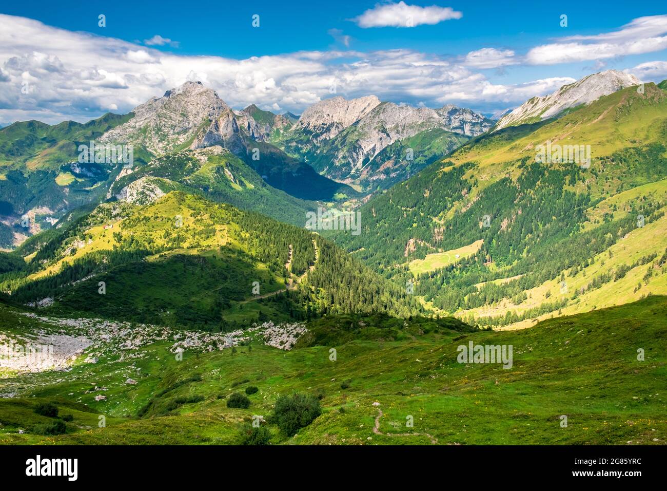 Summer day in the alps of Friuli Venezia-Giulia, Italy Stock Photo - Alamy