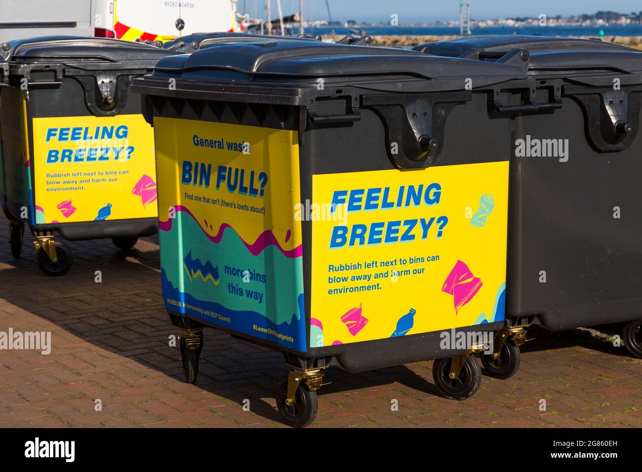 Feeling breezy? Rubbish left next to bins can blow away and harm our