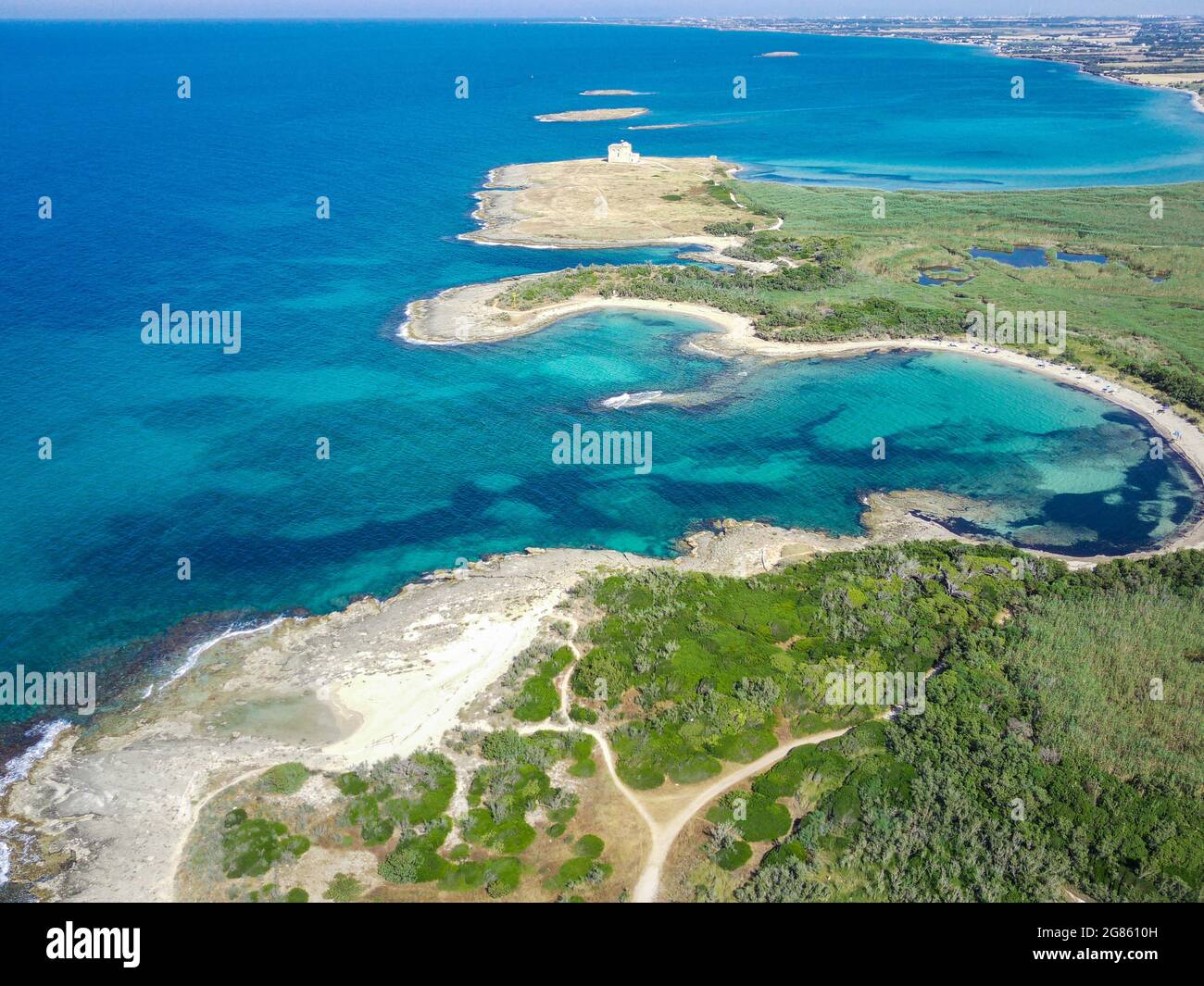 Torre Guaceto Natural Reserve Apulia Stock Photo Alamy