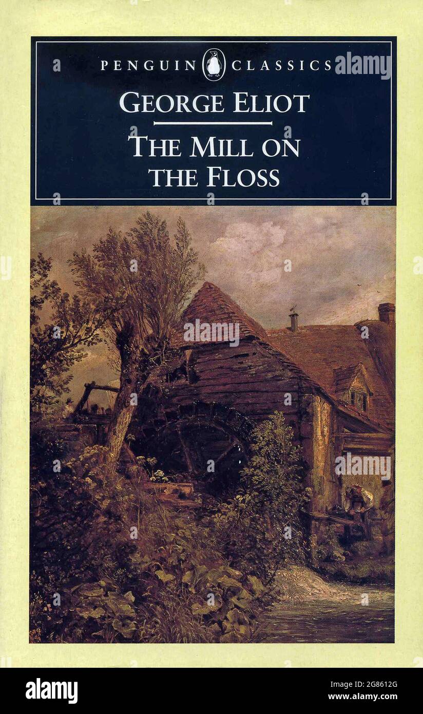 Book cover "The Mill on the Floss" by Eliot Stock Photo Alamy