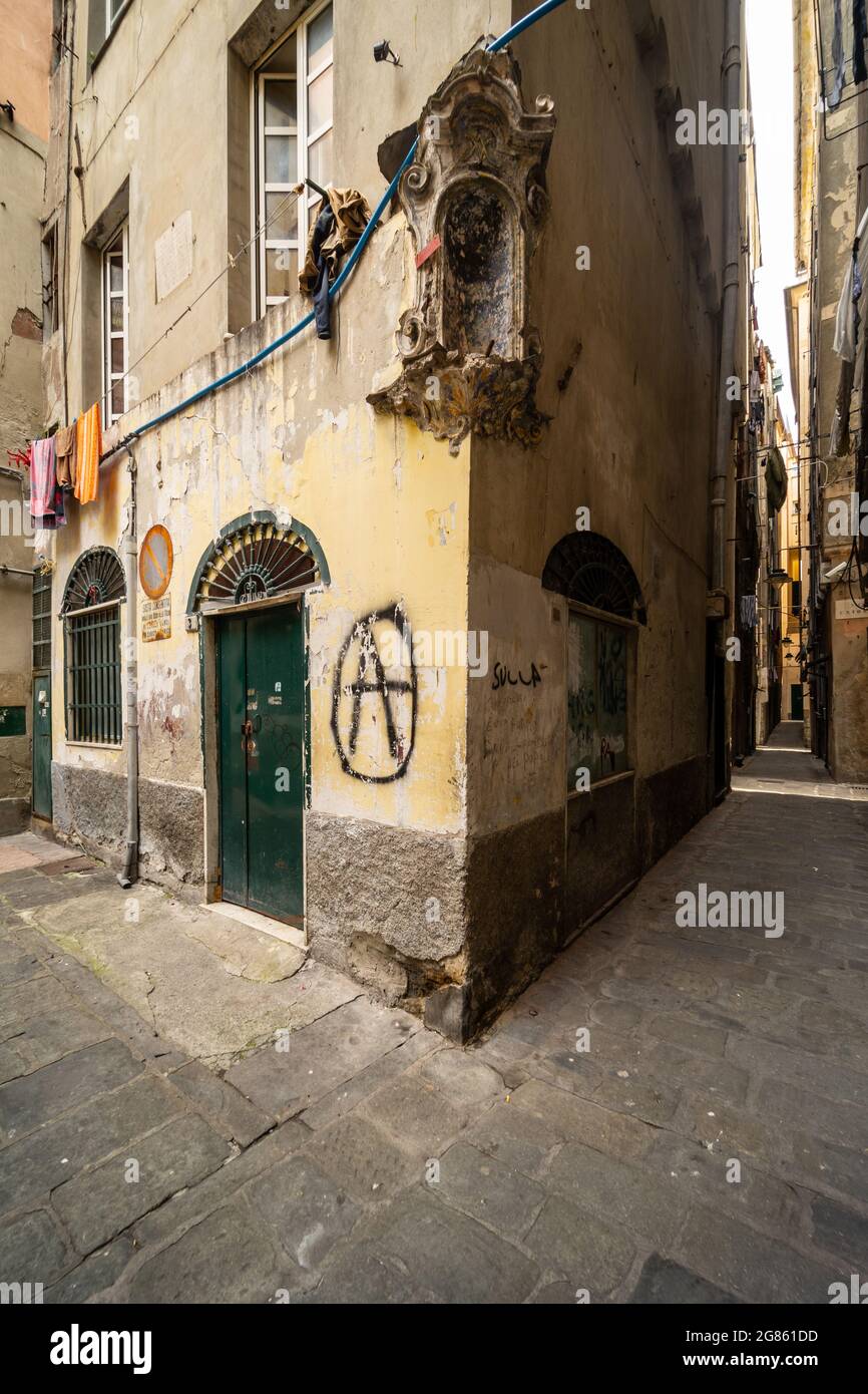 Genoa, Italy, historic centre Stock Photo