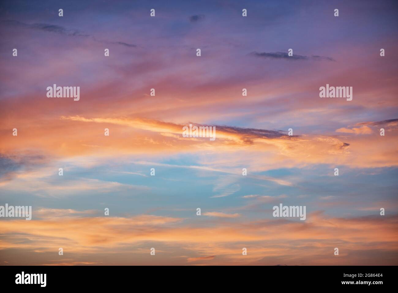 Amazing cloudscape on the sky at sunrise time after rain Stock Photo ...