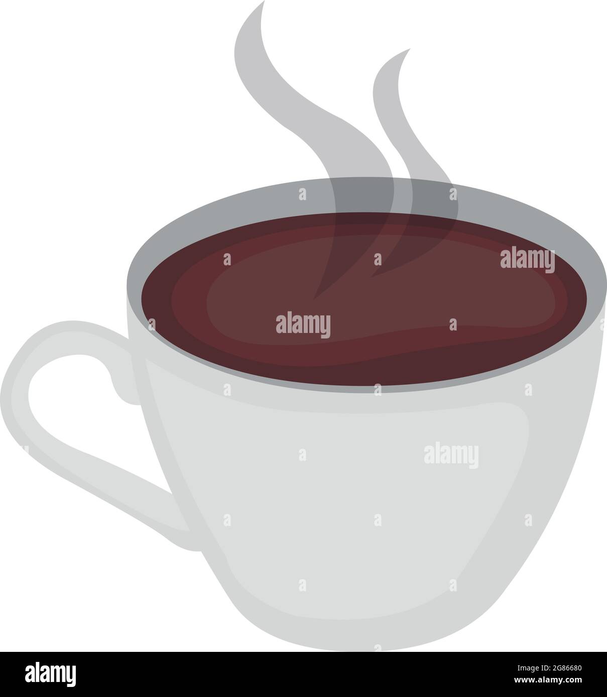 Vector emoticon illustration of a cup of coffee Stock Vector Image