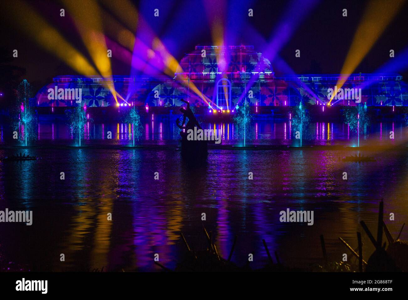 The Christmas lights at London's Kew Gardens where the Royal Botanical