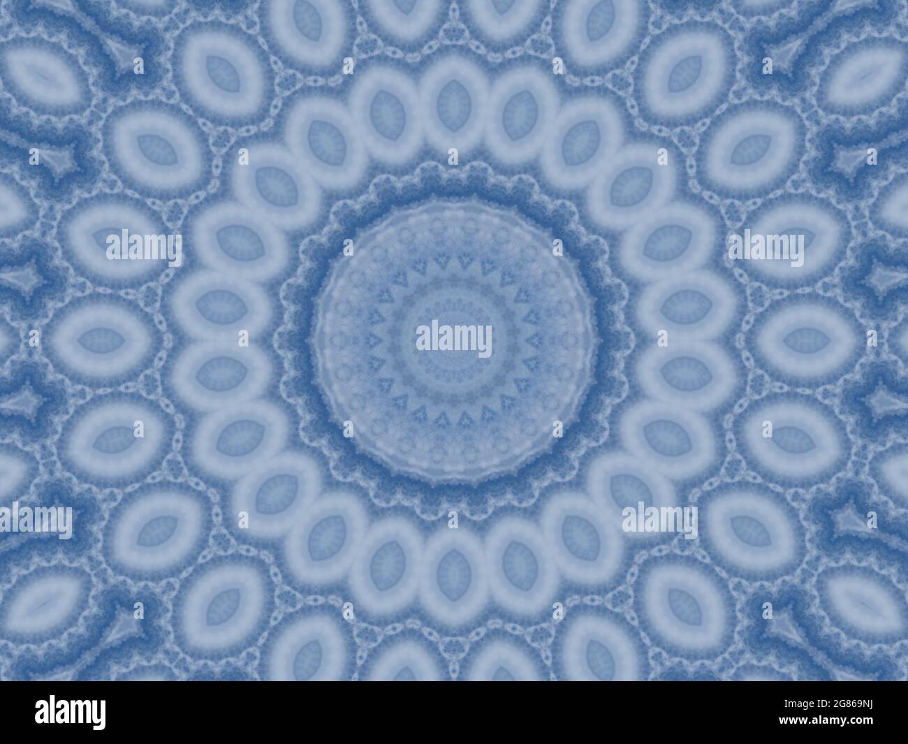 Kaleidoscopic abstract clouds in the blue sky background Stock Photo
