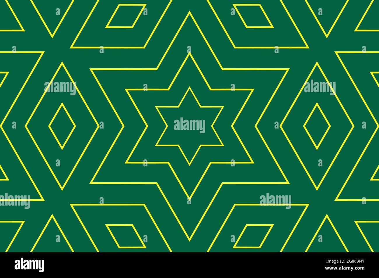 seamless green pattern with star Stock Photo - Alamy