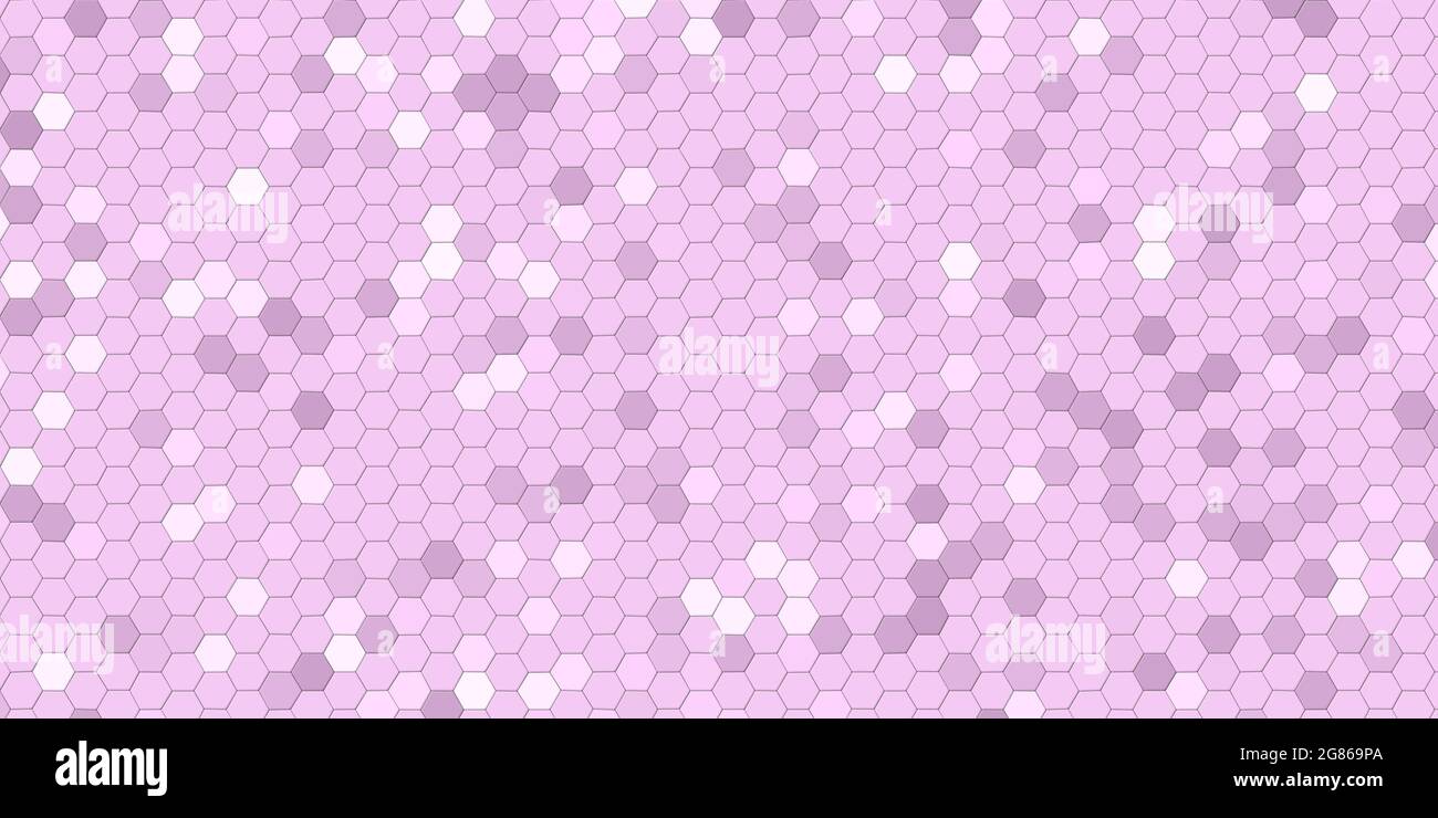 Pink background with hexagons Stock Photo