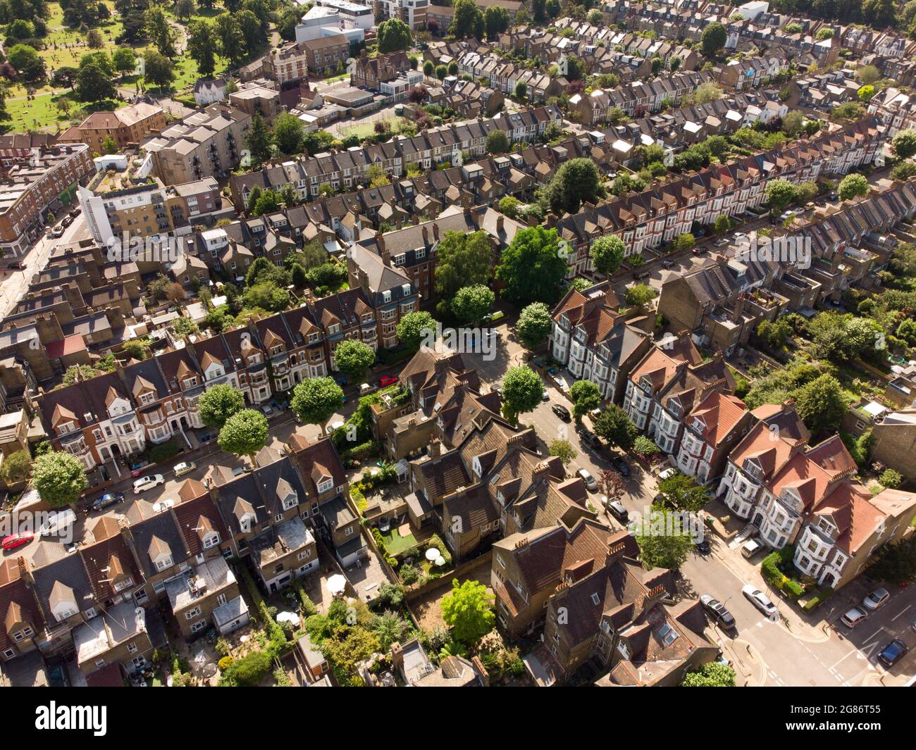 brondesbury kilburn conservation area, brent, london, england Stock