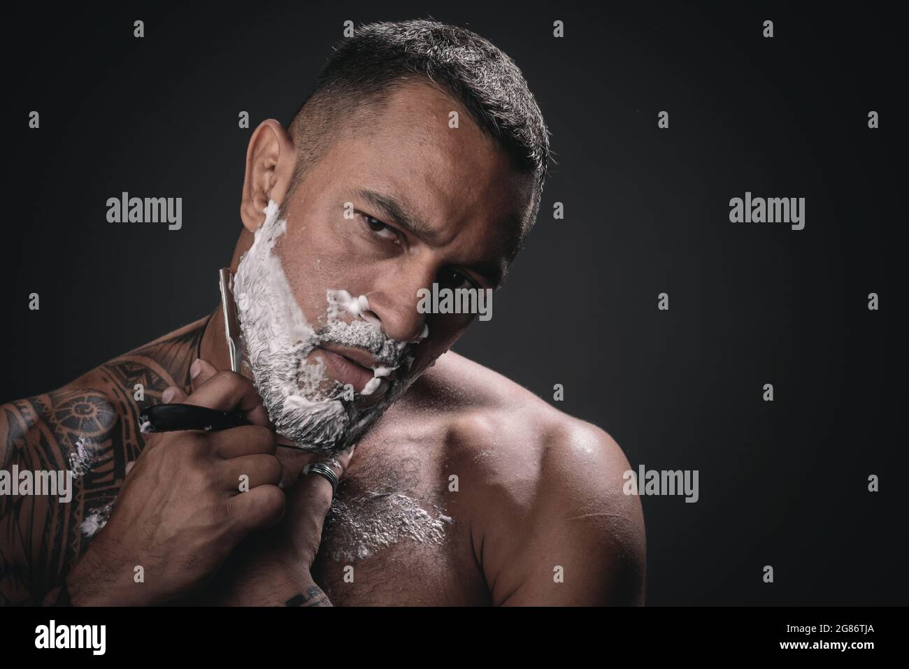 Professional hairstylist in interior. Hair Preparation is just for the dashing chap